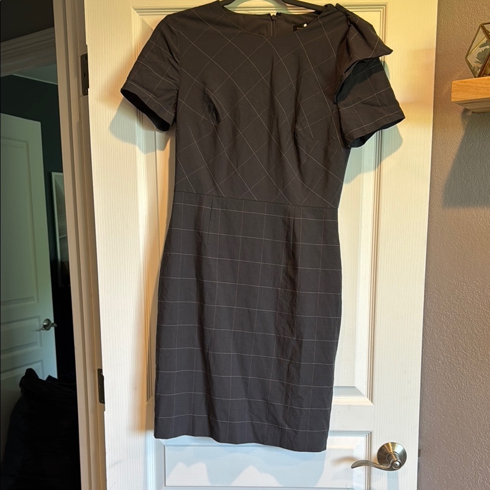 Banana Republic Dark Gray Midi Dress